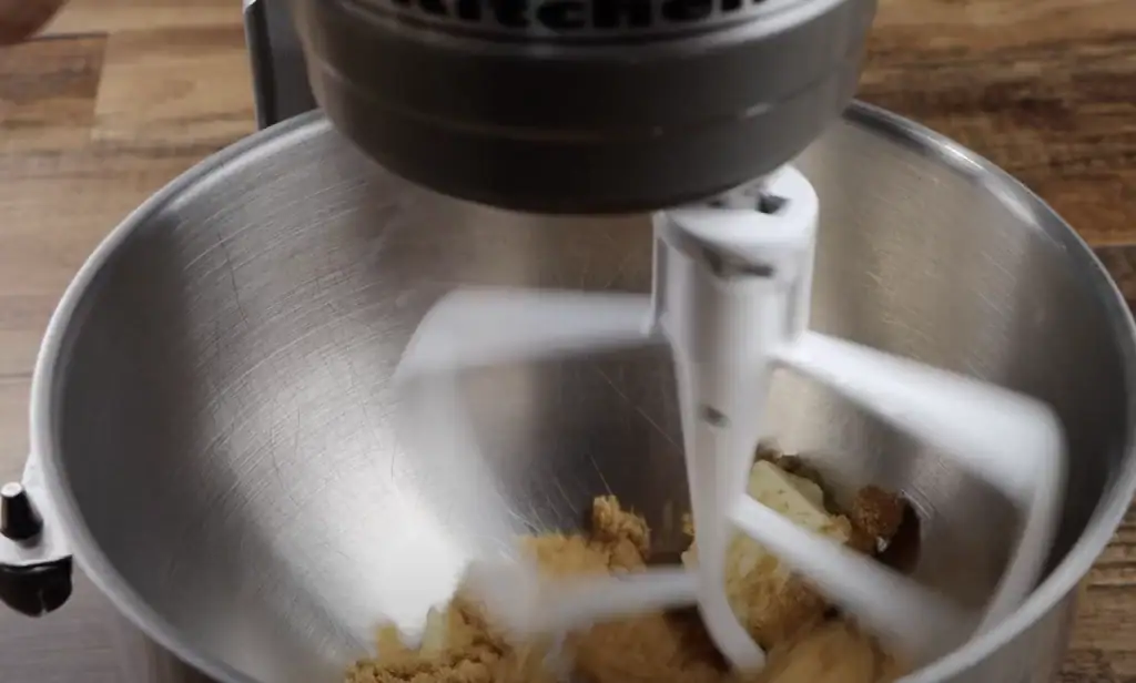 creaming butter and brown sugar
